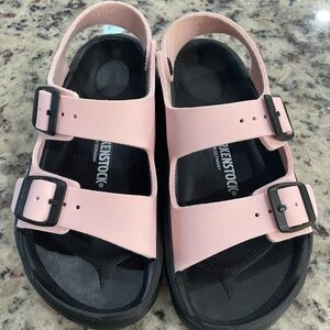 Birkenstock Kids Pink Double Buckle Sandals